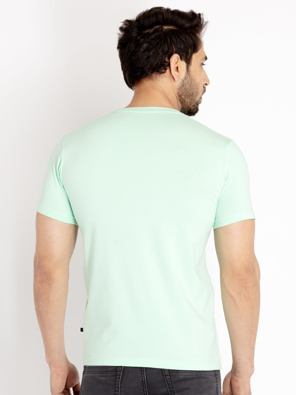 Mens Printed Round Neck T-shirt