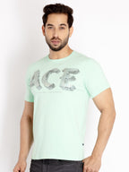 Mens Printed Round Neck T-shirt