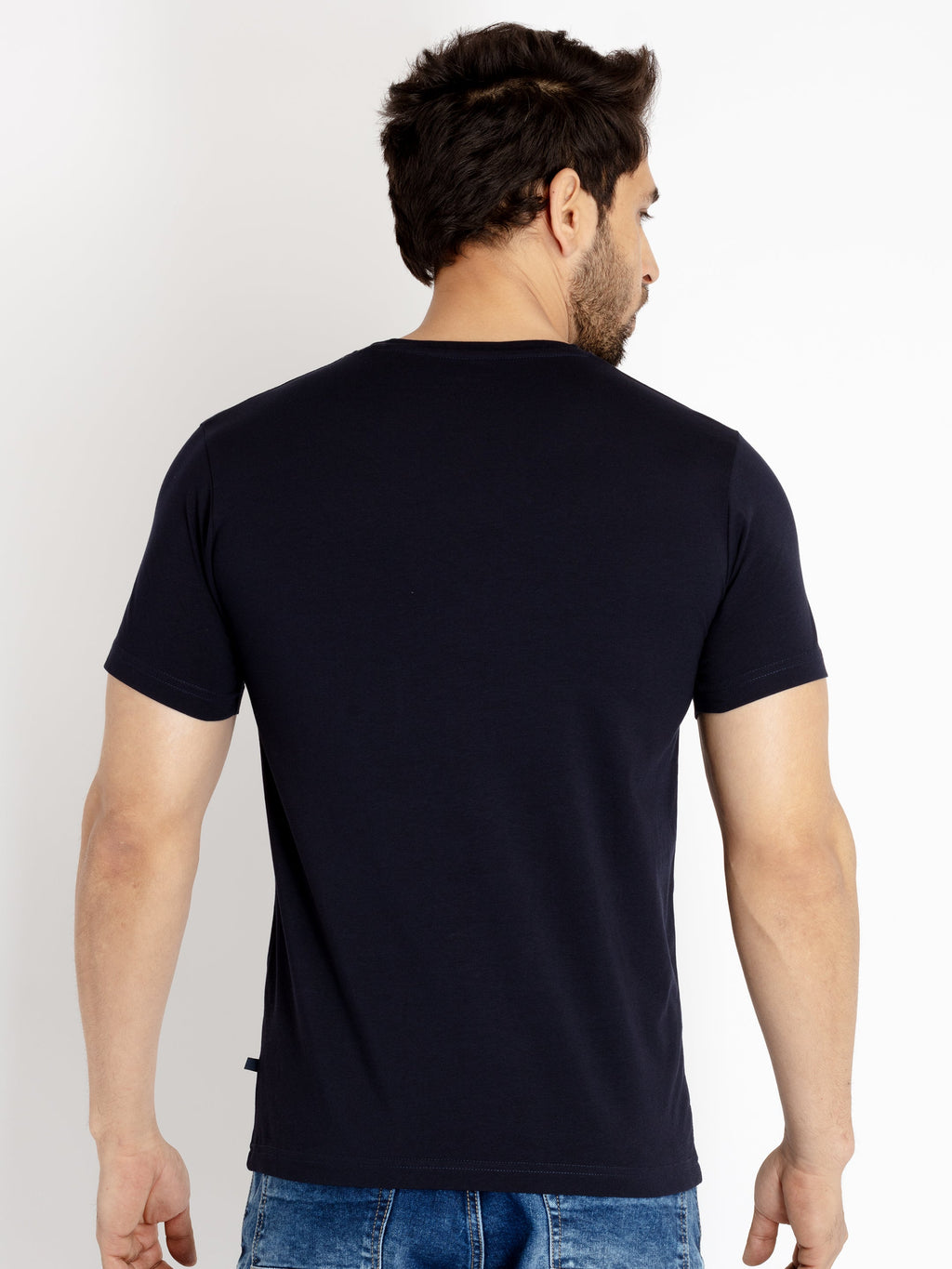 Mens Printed Round Neck T-shirt