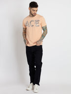 Mens Printed Round Neck T-shirt