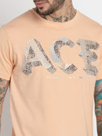 Mens Printed Round Neck T-shirt
