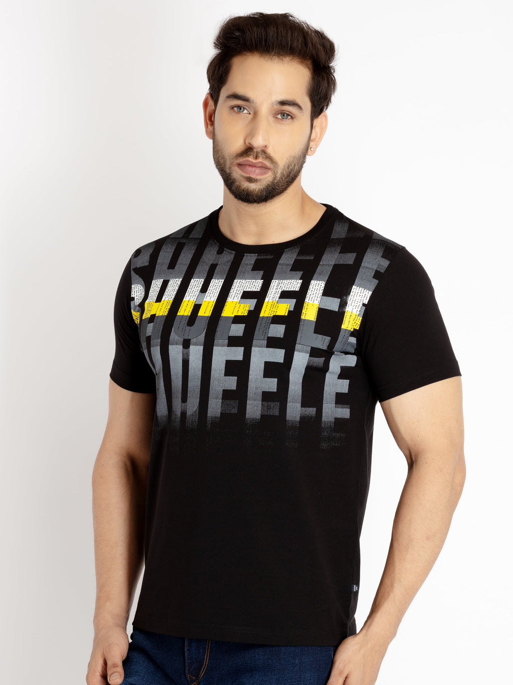 Mens Printed Round Neck T-shirt