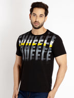 Mens Printed Round Neck T-shirt