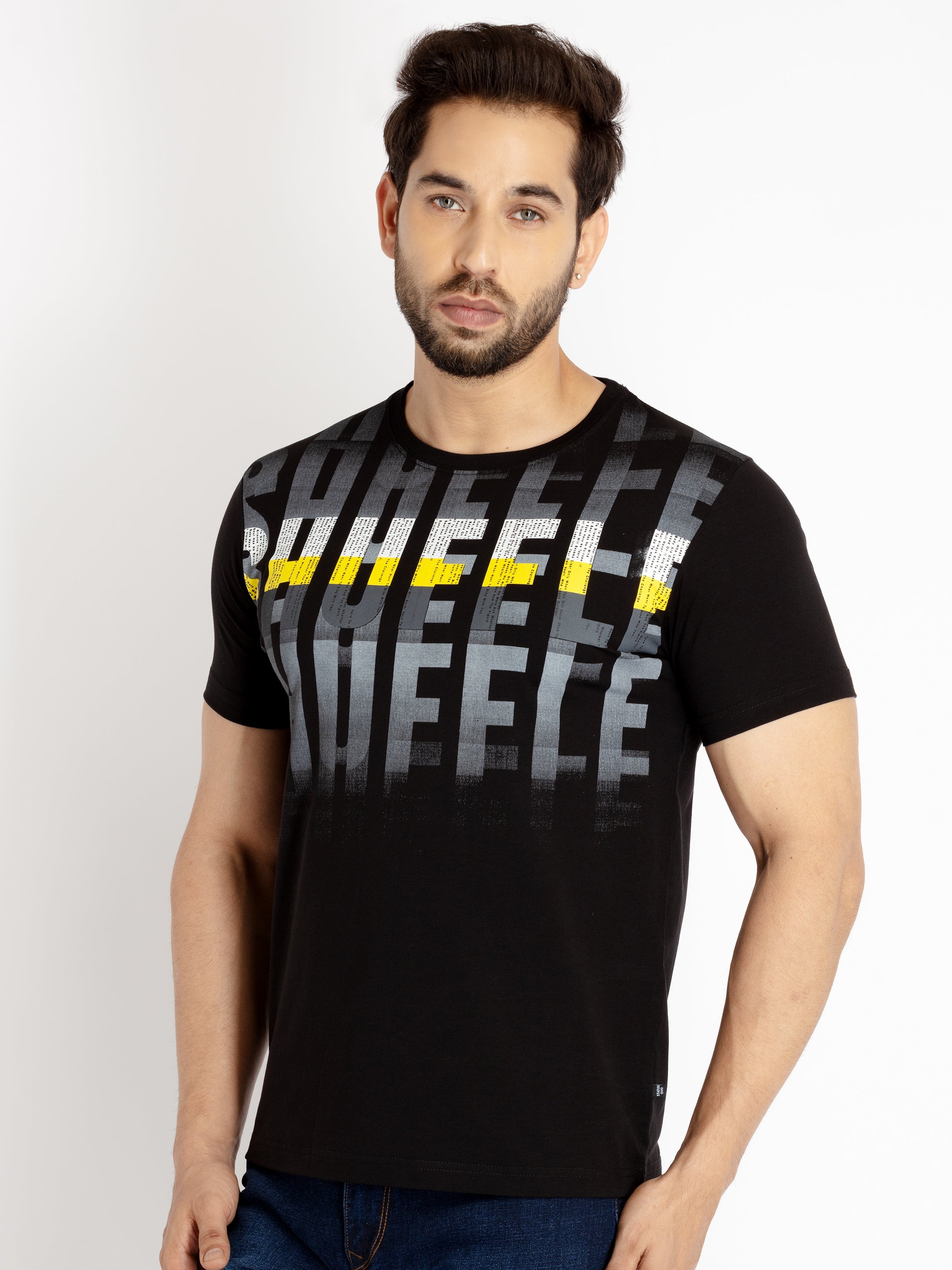 Mens Printed Round Neck T-shirt