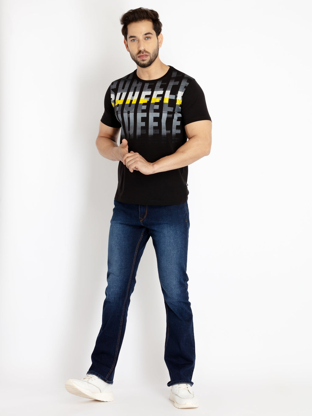 Mens Printed Round Neck T-shirt