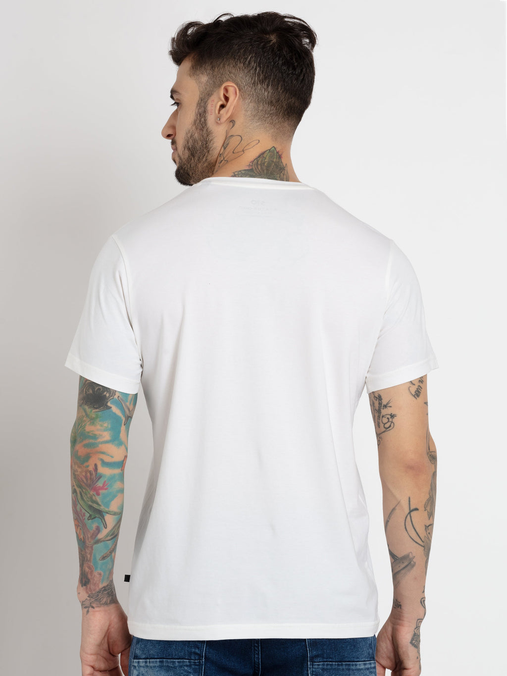 Mens Printed Round Neck T-shirt