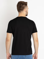 Mens Solid Round Neck T-shirt