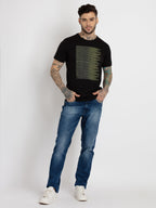 Mens Printed Round Neck T-shirt