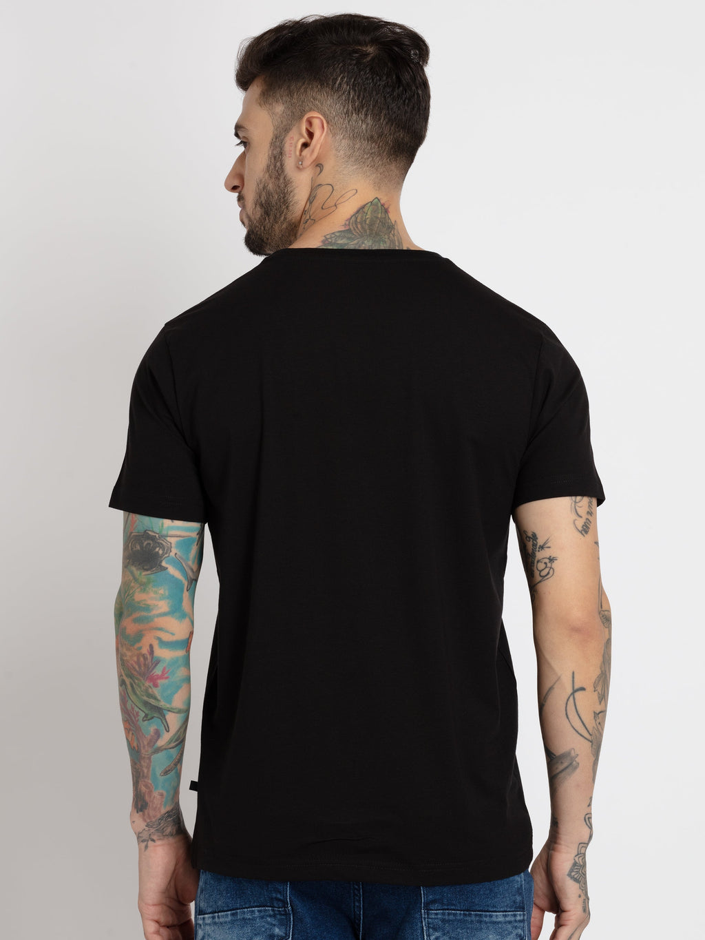 Mens Printed Round Neck T-shirt