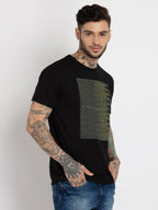 Mens Printed Round Neck T-shirt