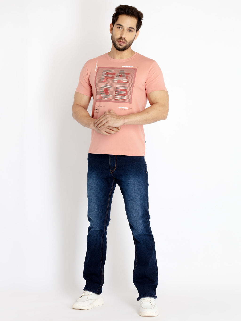 Mens Printed Round Neck T-shirt