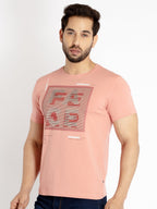 Mens Printed Round Neck T-shirt