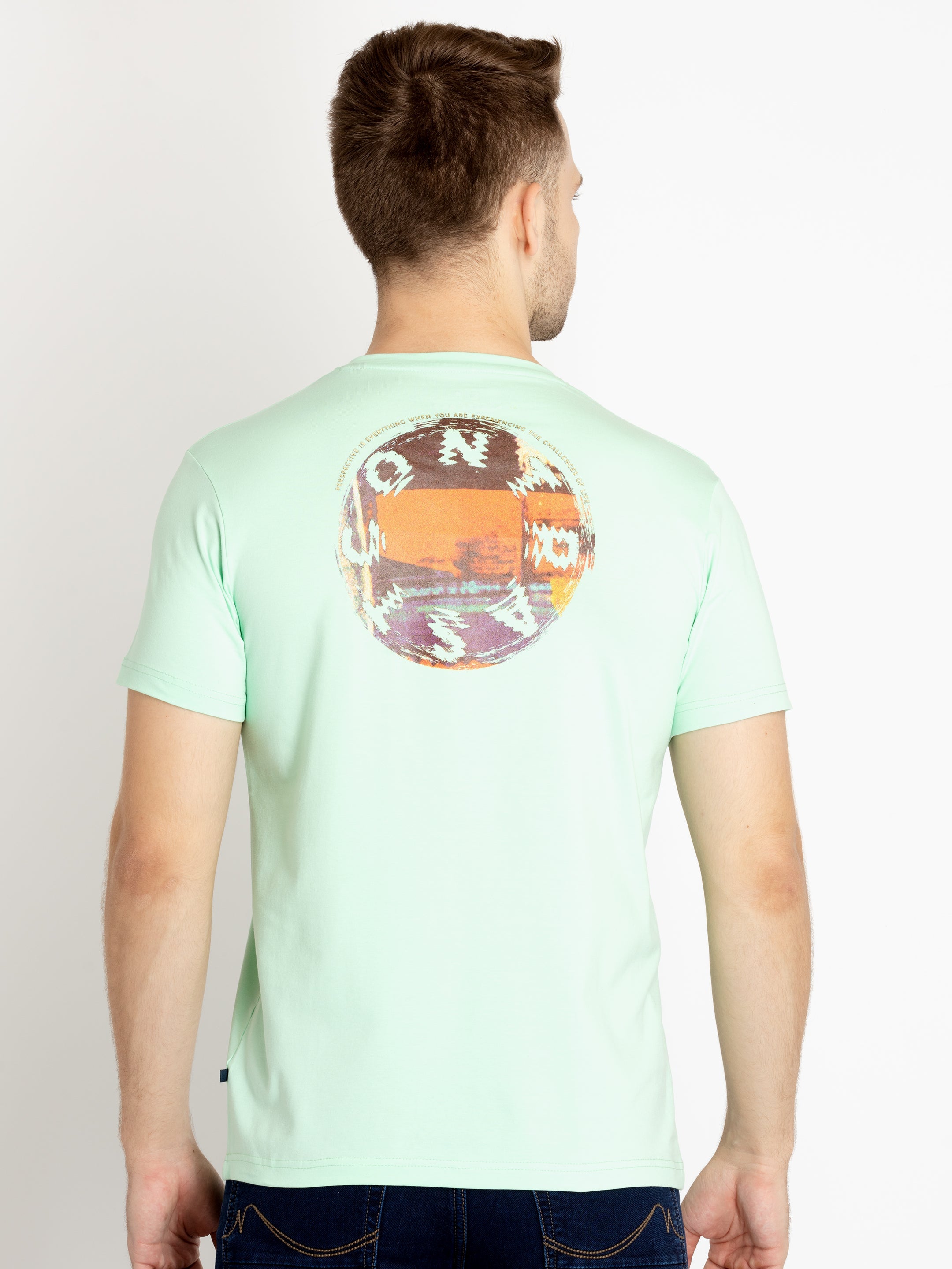 Mens Printed Round Neck T-shirts