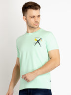 Mens Printed Round Neck T-shirts