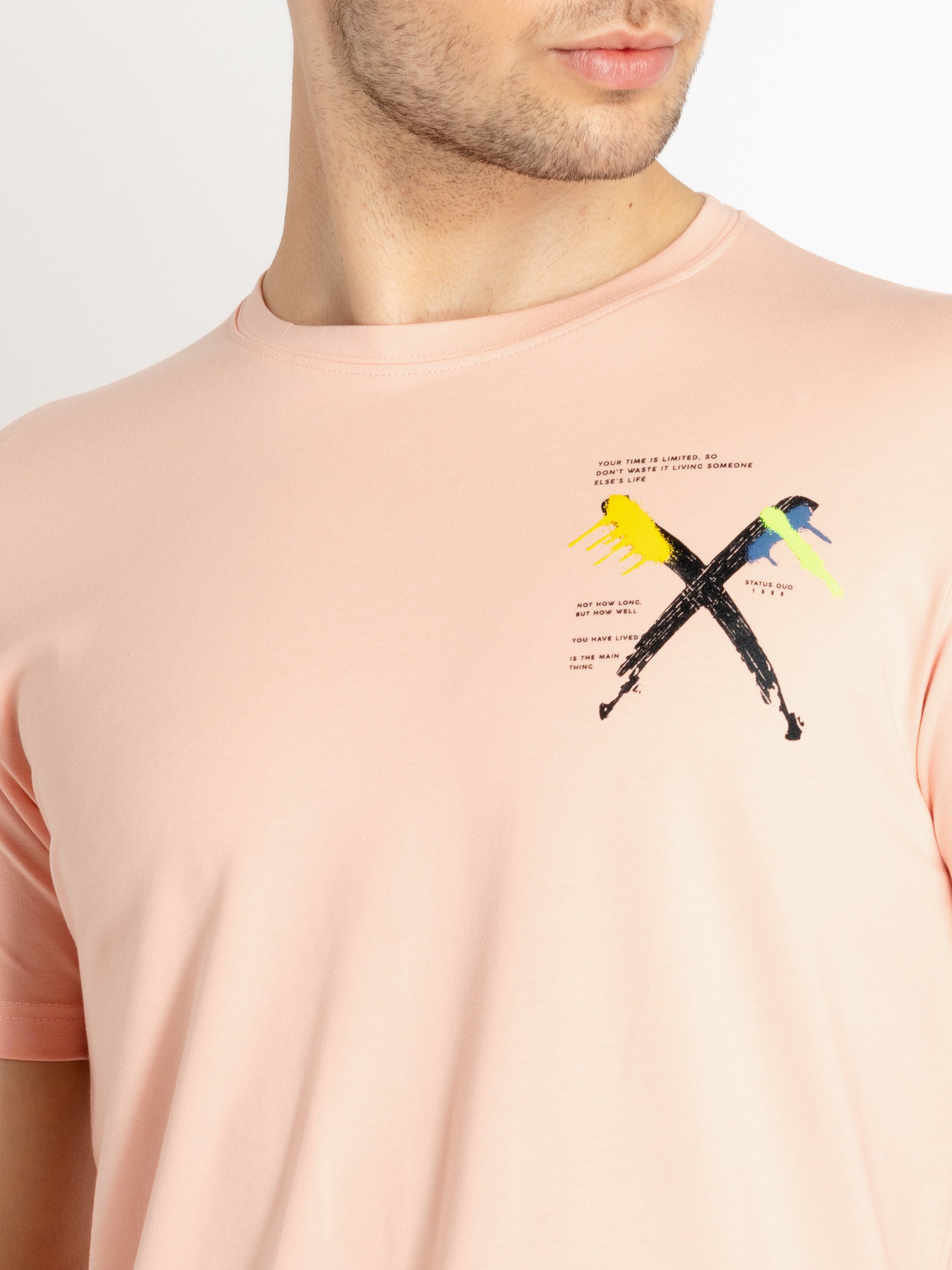 Mens Printed Round Neck T-shirts