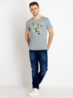 Mens Printed Round Neck T-shirts
