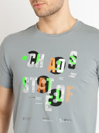 Mens Printed Round Neck T-shirts