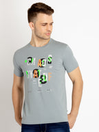 Mens Printed Round Neck T-shirts