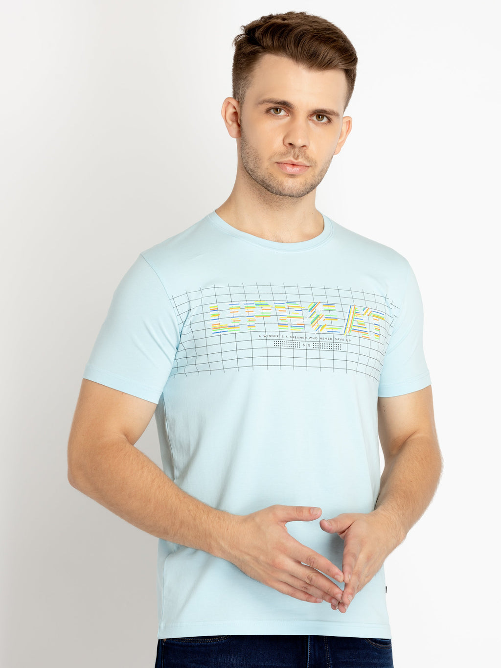 Mens Printed Round Neck T-shirts