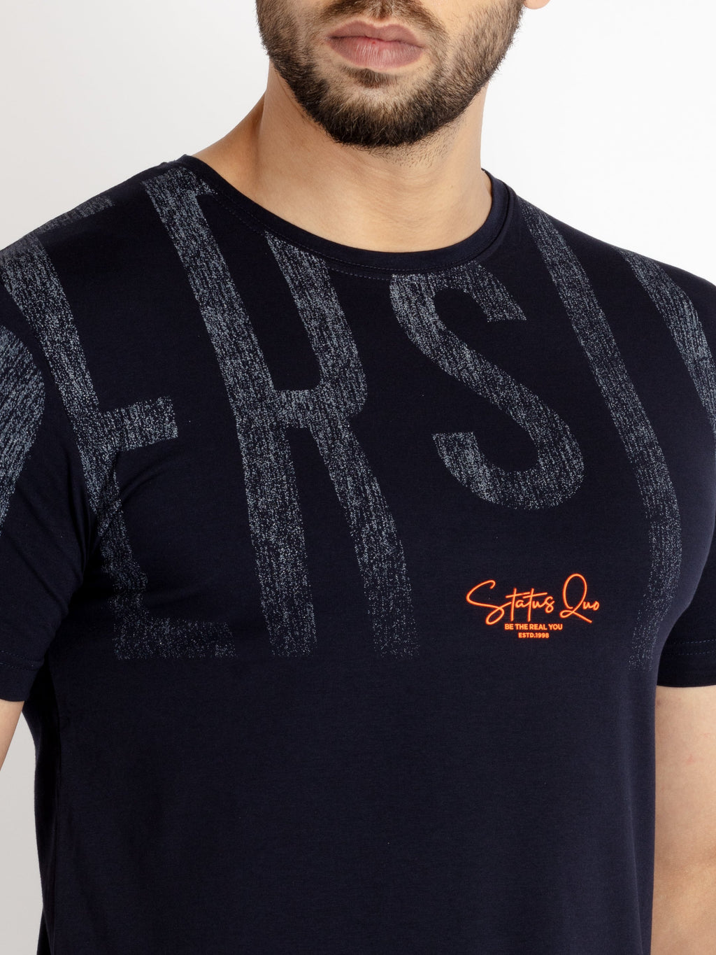 Mens Printed Round Neck T-shirt