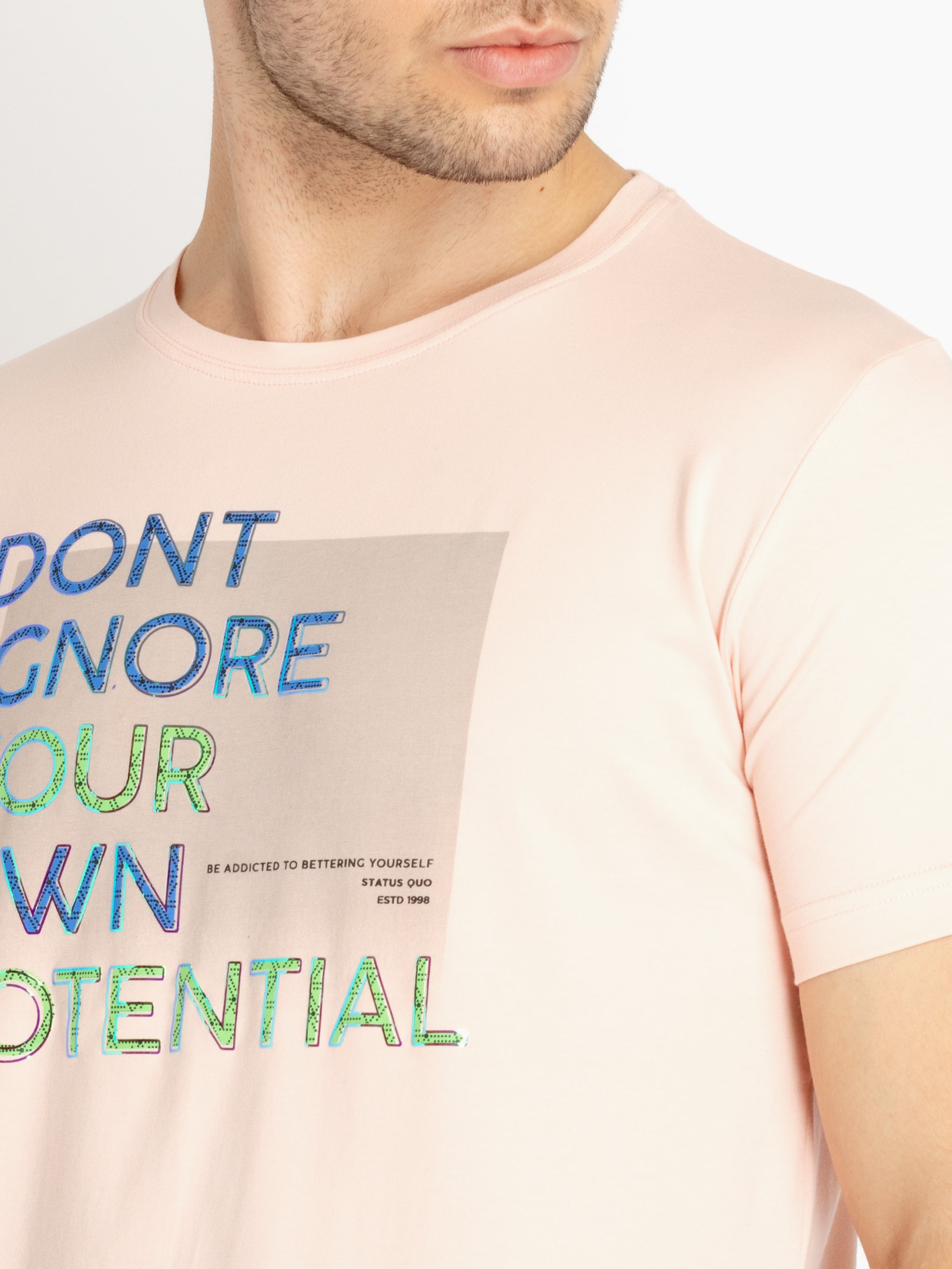 Mens Printed Round Neck T-shirts
