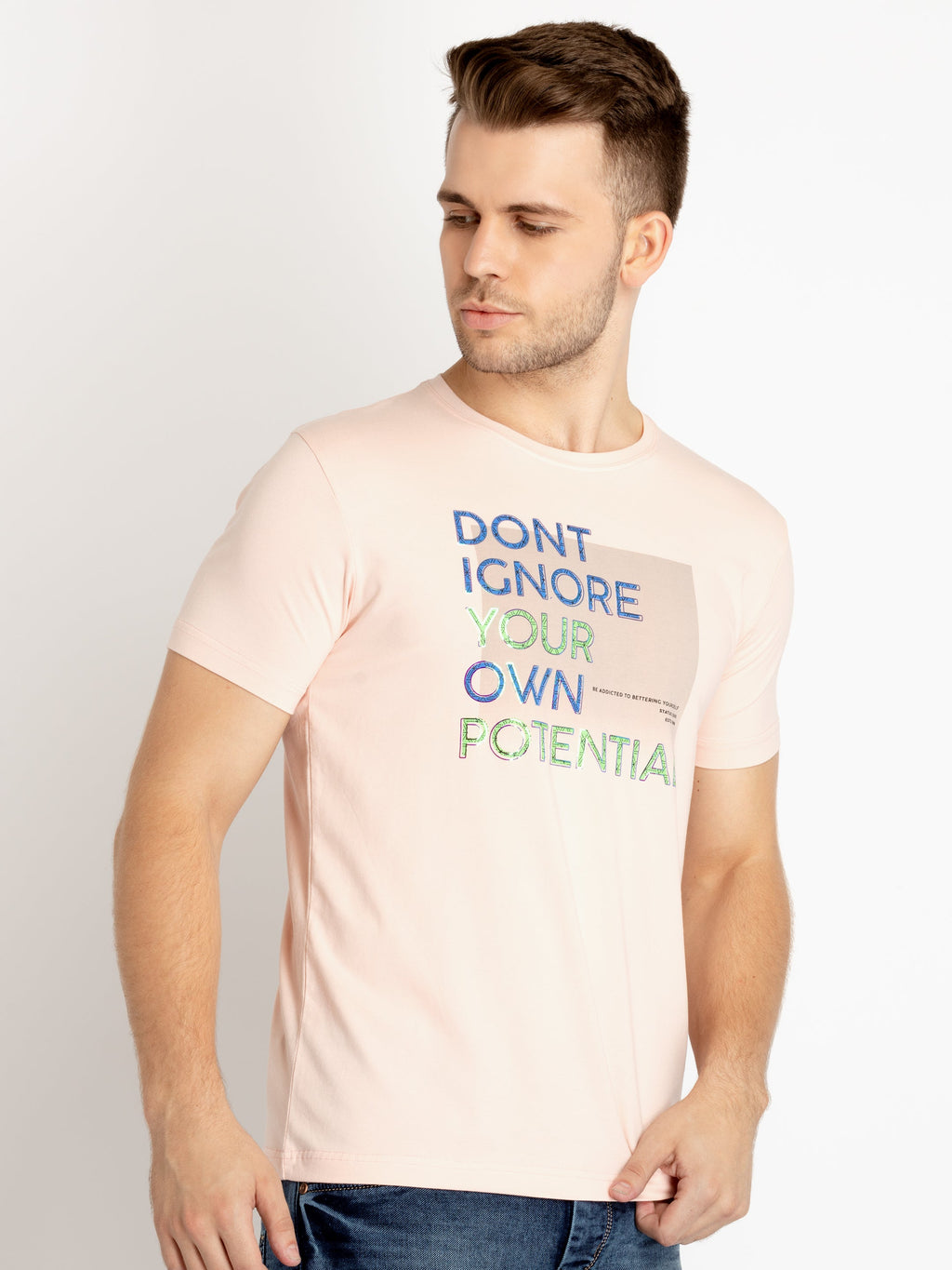 Mens Printed Round Neck T-shirts