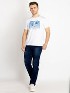 Mens Printed Round Neck T-shirts