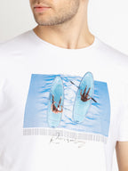 Mens Printed Round Neck T-shirts