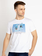 Mens Printed Round Neck T-shirts