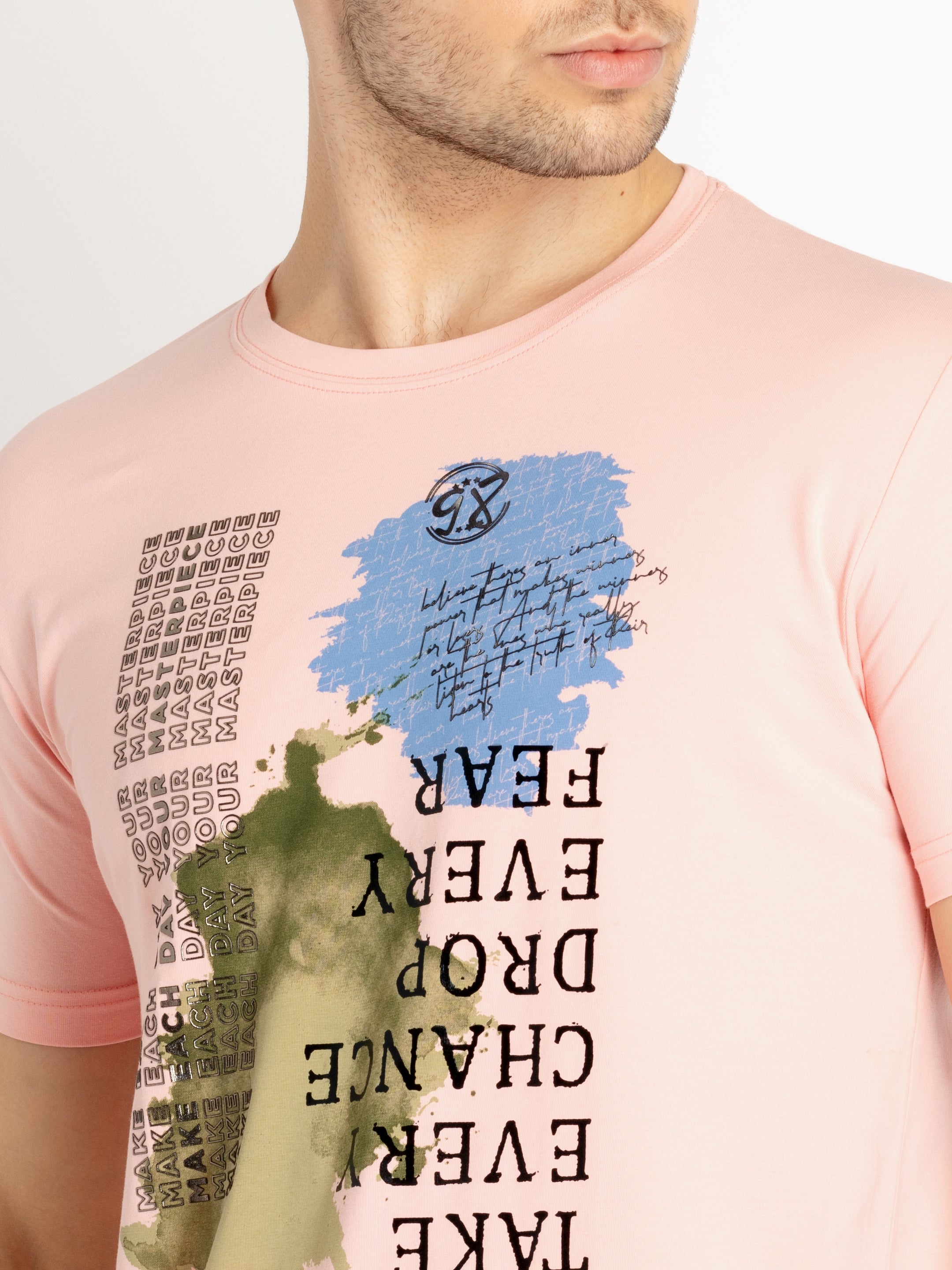 Mens Printed Round Neck T-shirts