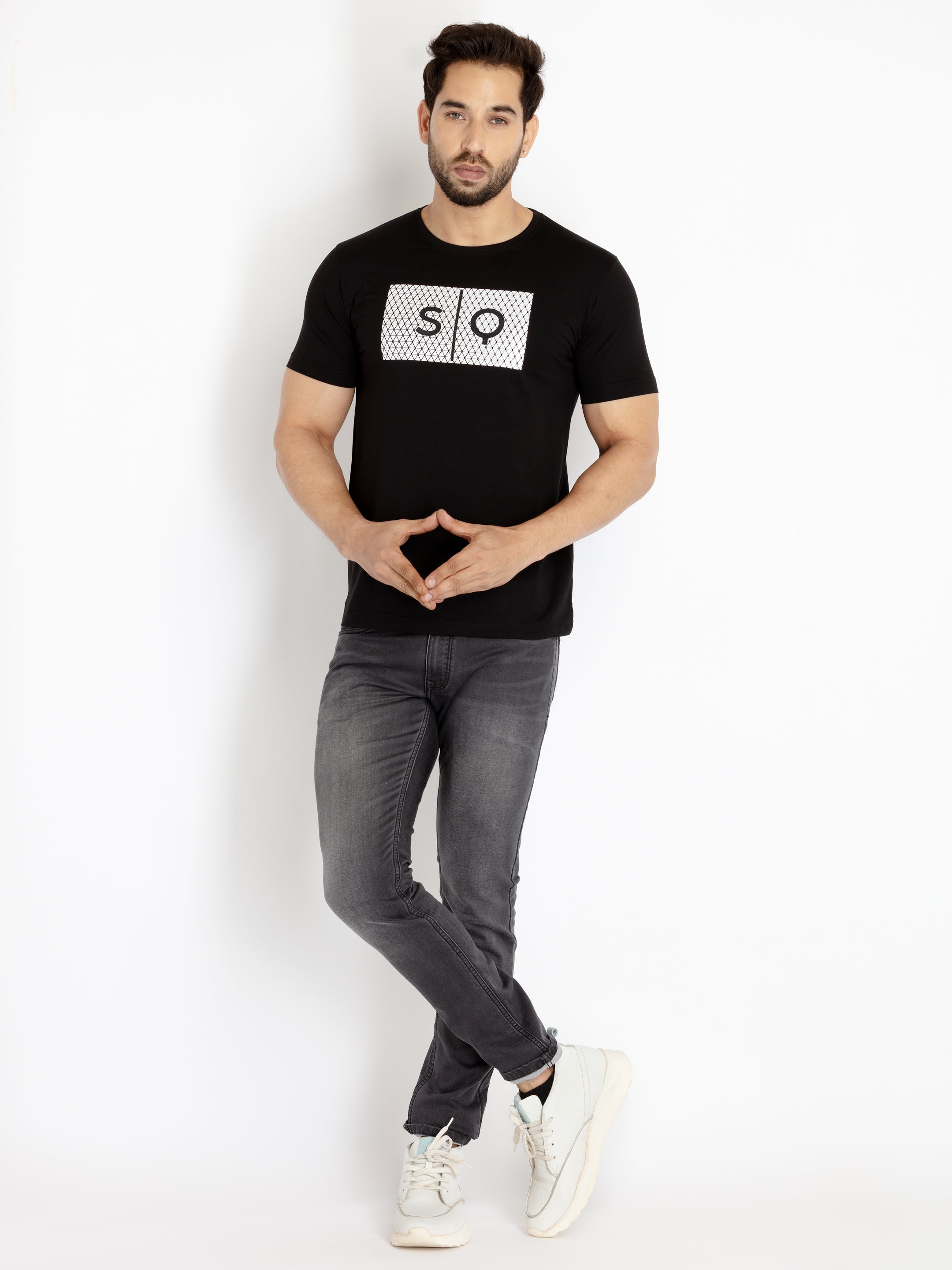 Mens Printed Round Neck T-shirt
