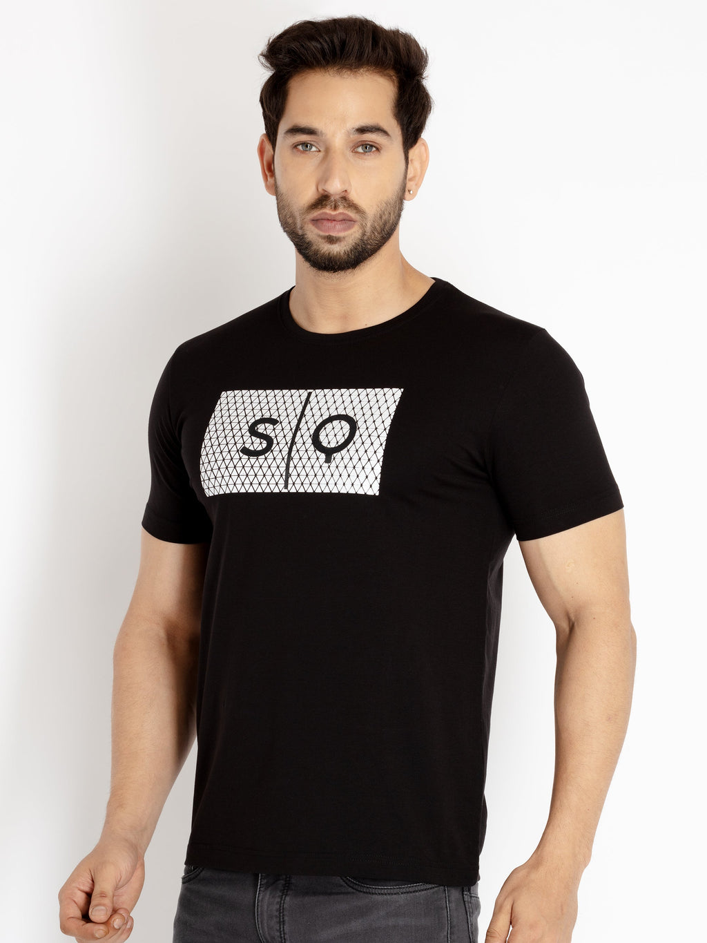 Mens Printed Round Neck T-shirt