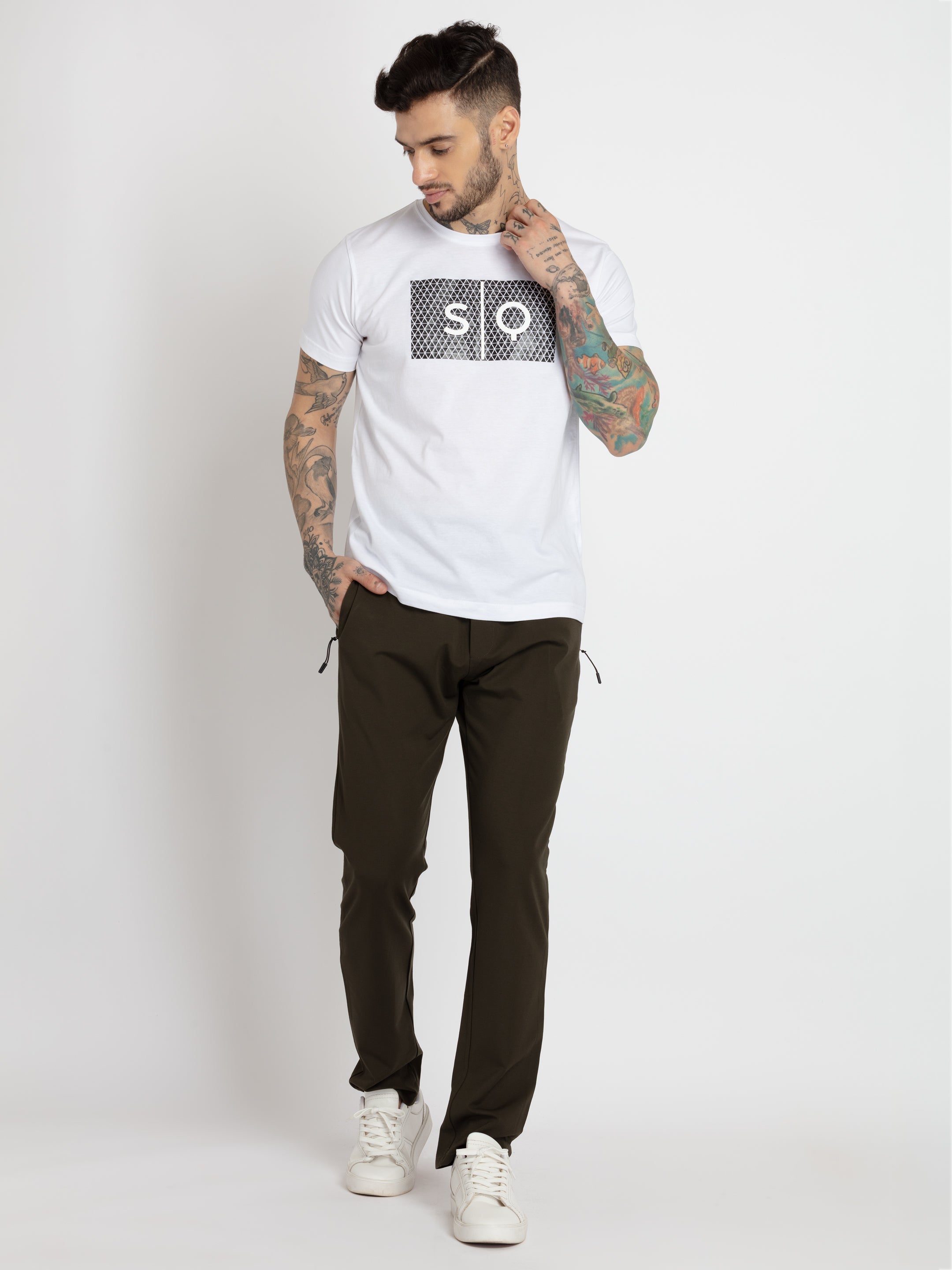 Mens Printed Round Neck T-shirt