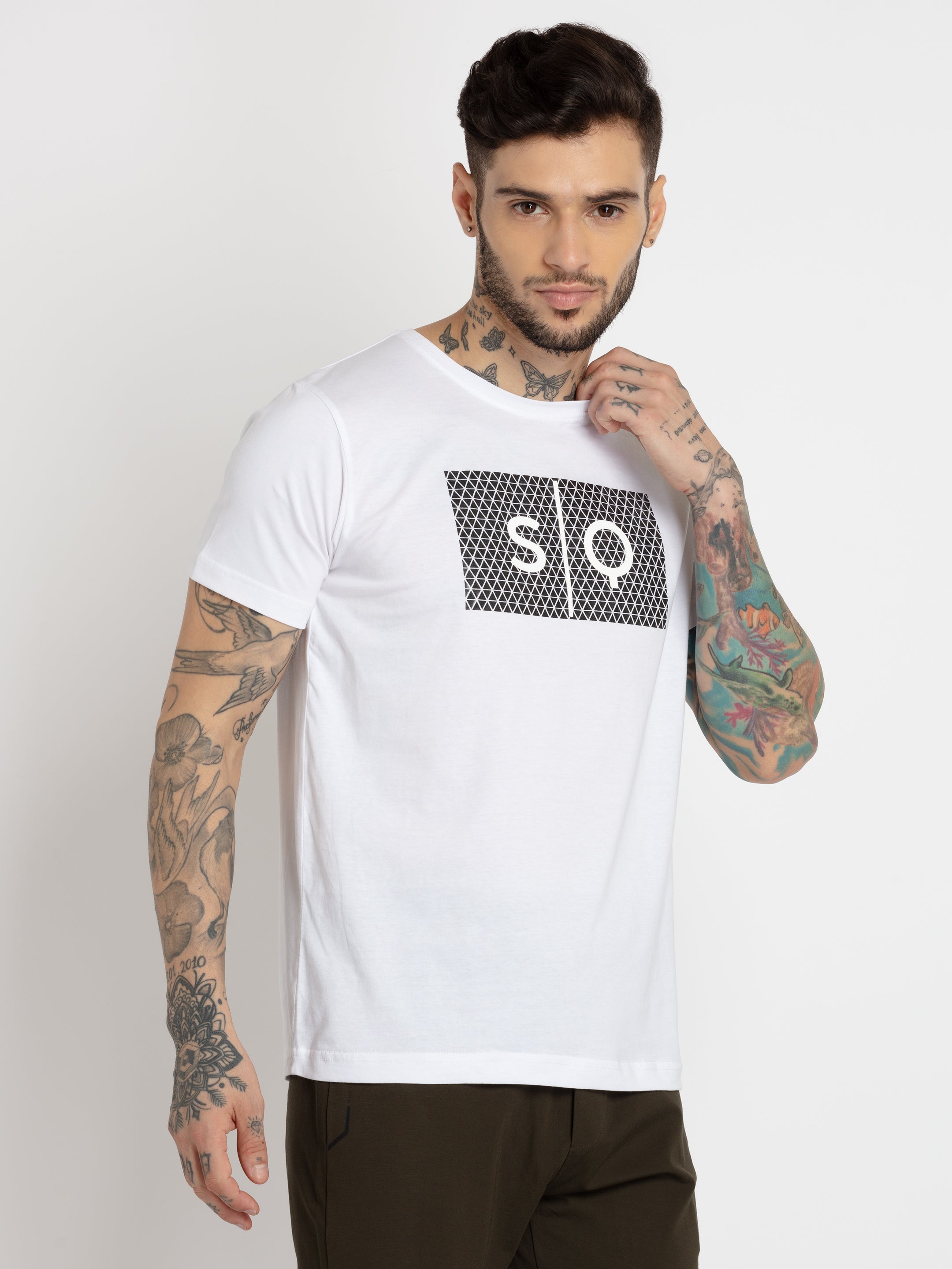 Mens Printed Round Neck T-shirt