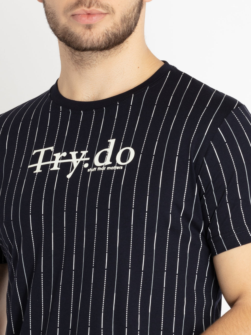 Mens Printed Round Neck T-shirt