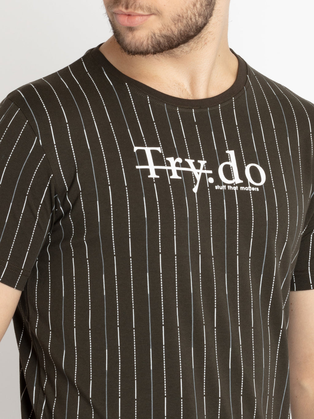 Mens Printed Round Neck T-shirt