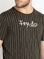 Mens Printed Round Neck T-shirt
