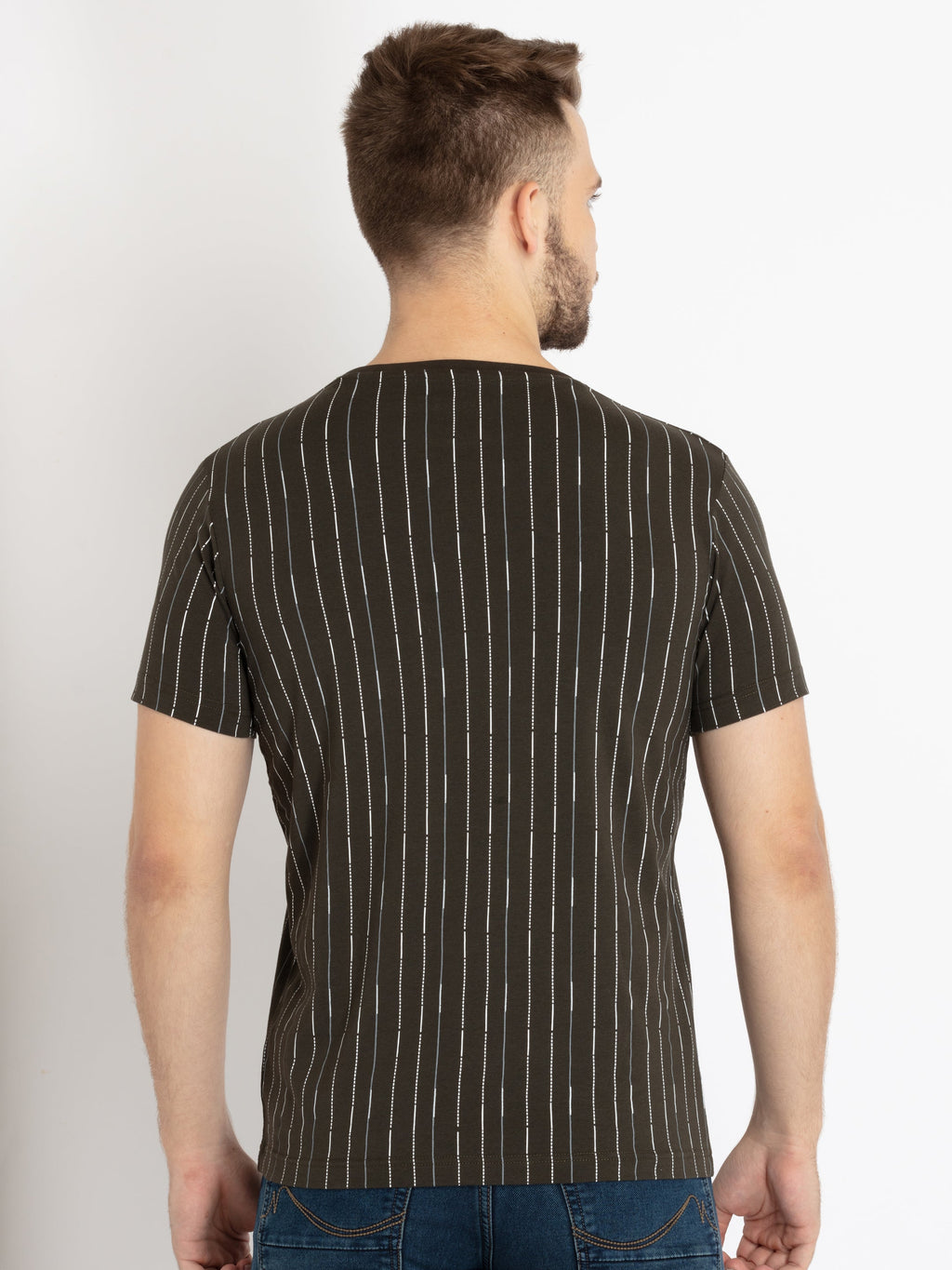 Mens Printed Round Neck T-shirt