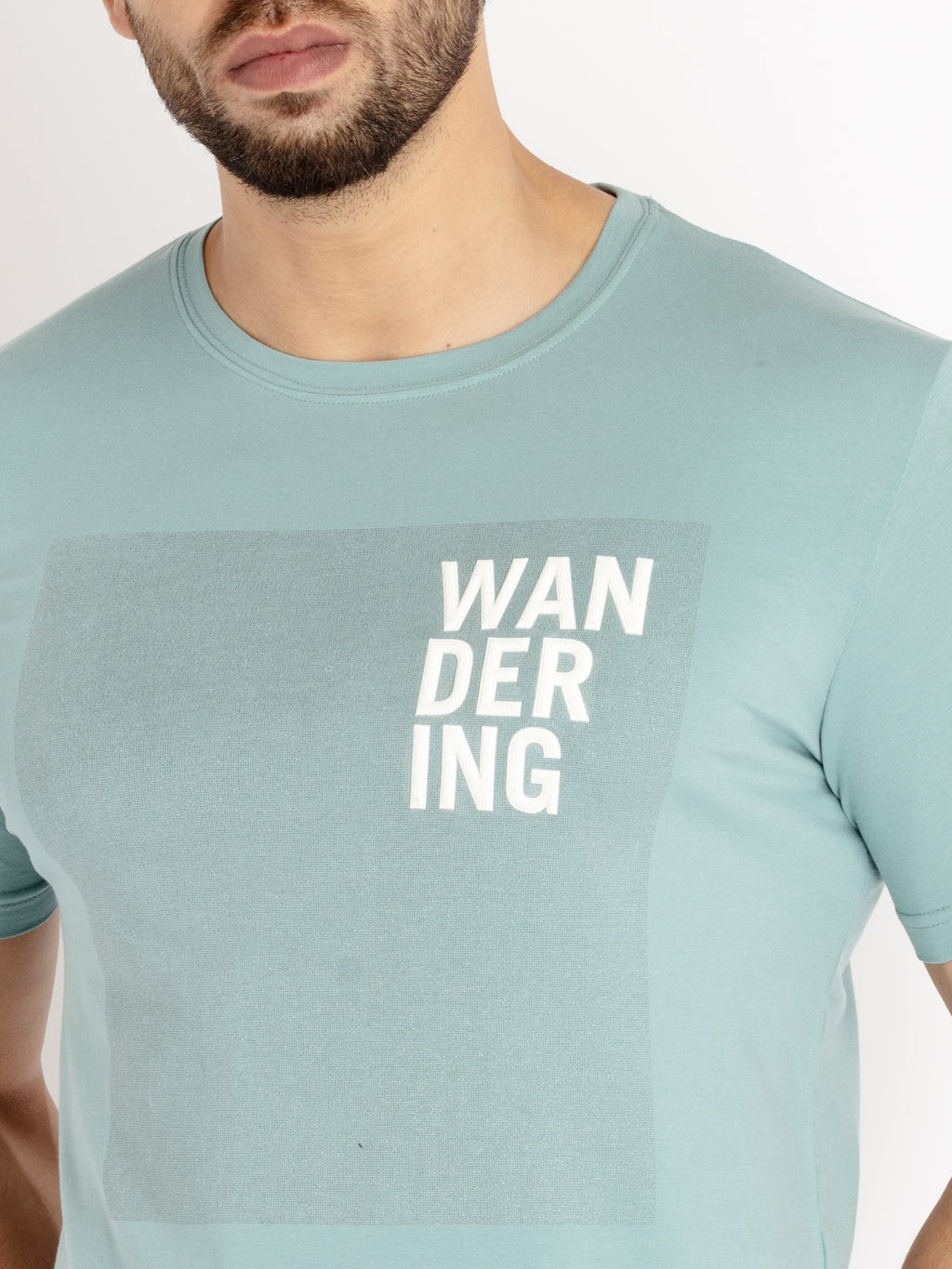 Mens Printed Round Neck T-shirt
