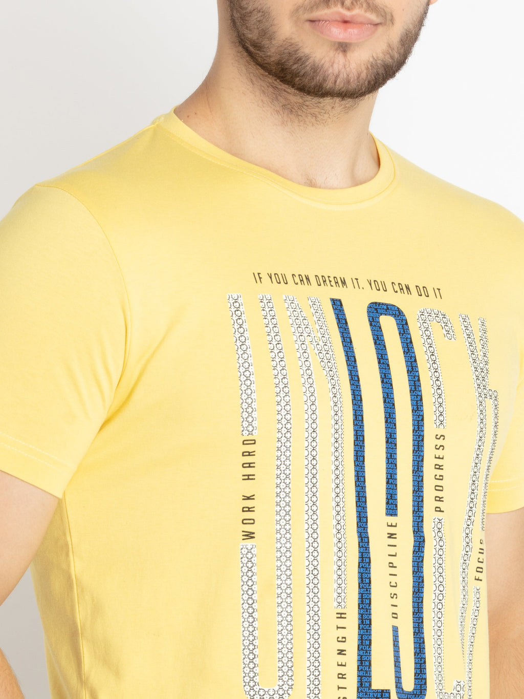 Mens Printed Round Neck T-shirt