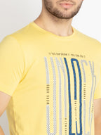 Mens Printed Round Neck T-shirt