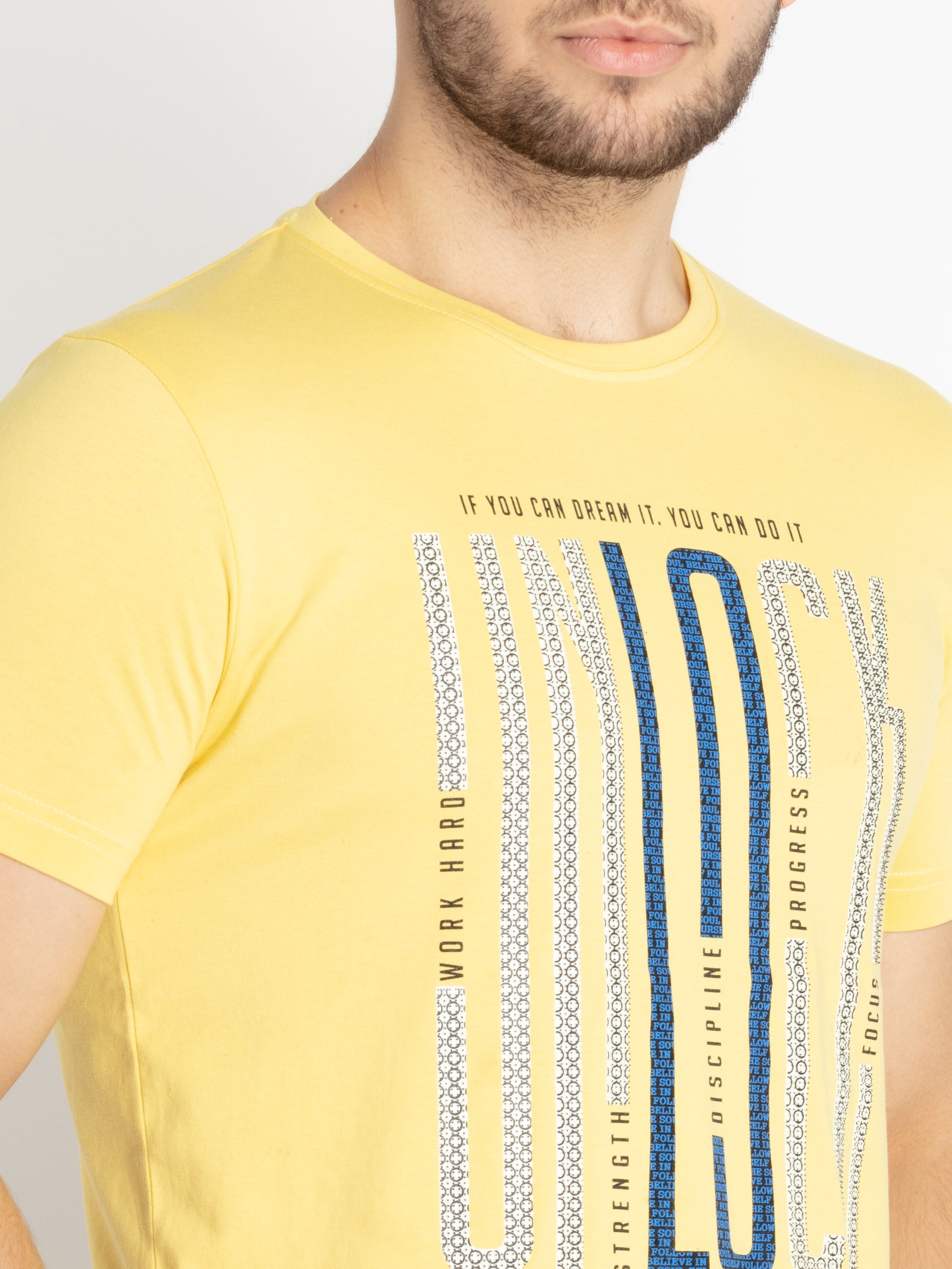 Mens Printed Round Neck T-shirt