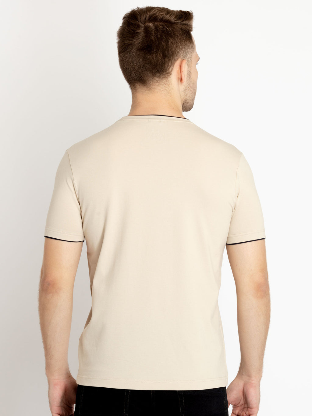 Mens Solid Round Neck T-shirts