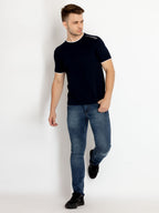 Mens Solid Round Neck T-shirts