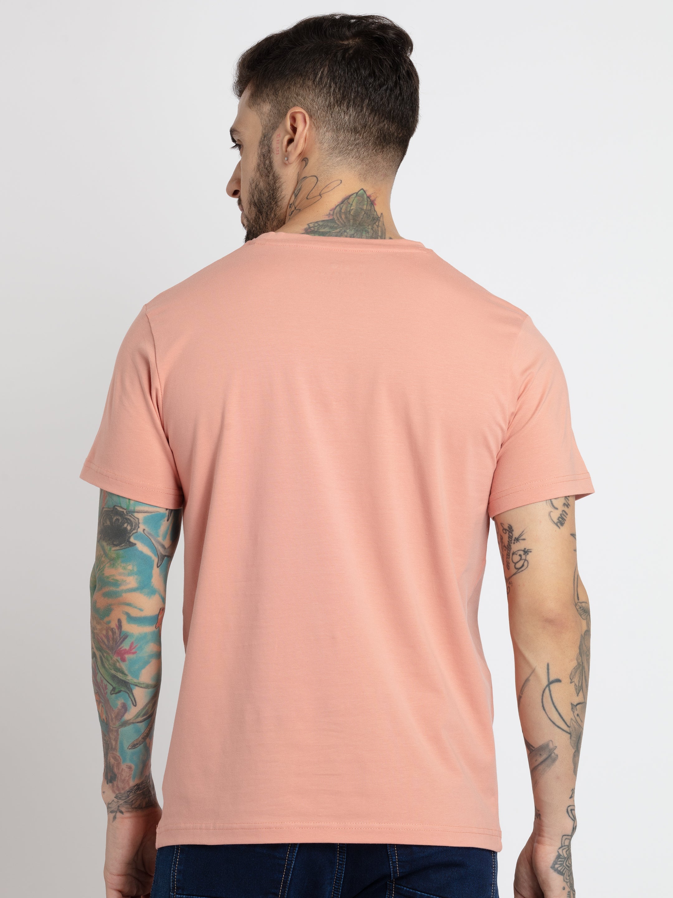 Mens Printed Round Neck T-shirt