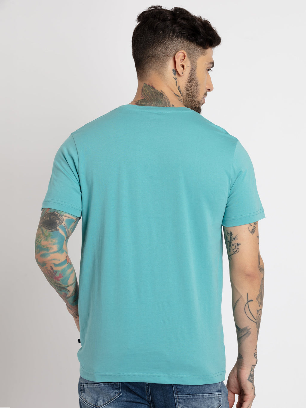 Mens Printed Round Neck T-shirt