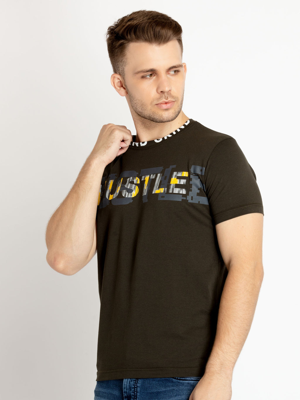 Mens Printed Round Neck T-shirts