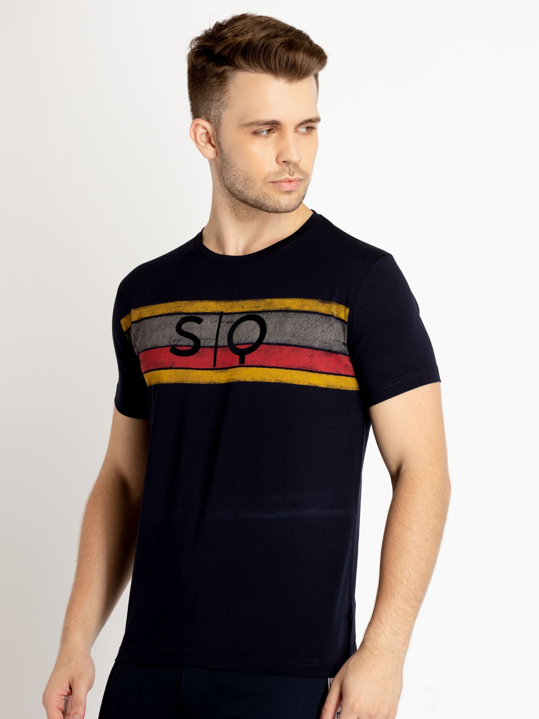 Mens Printed Round Neck T-shirts