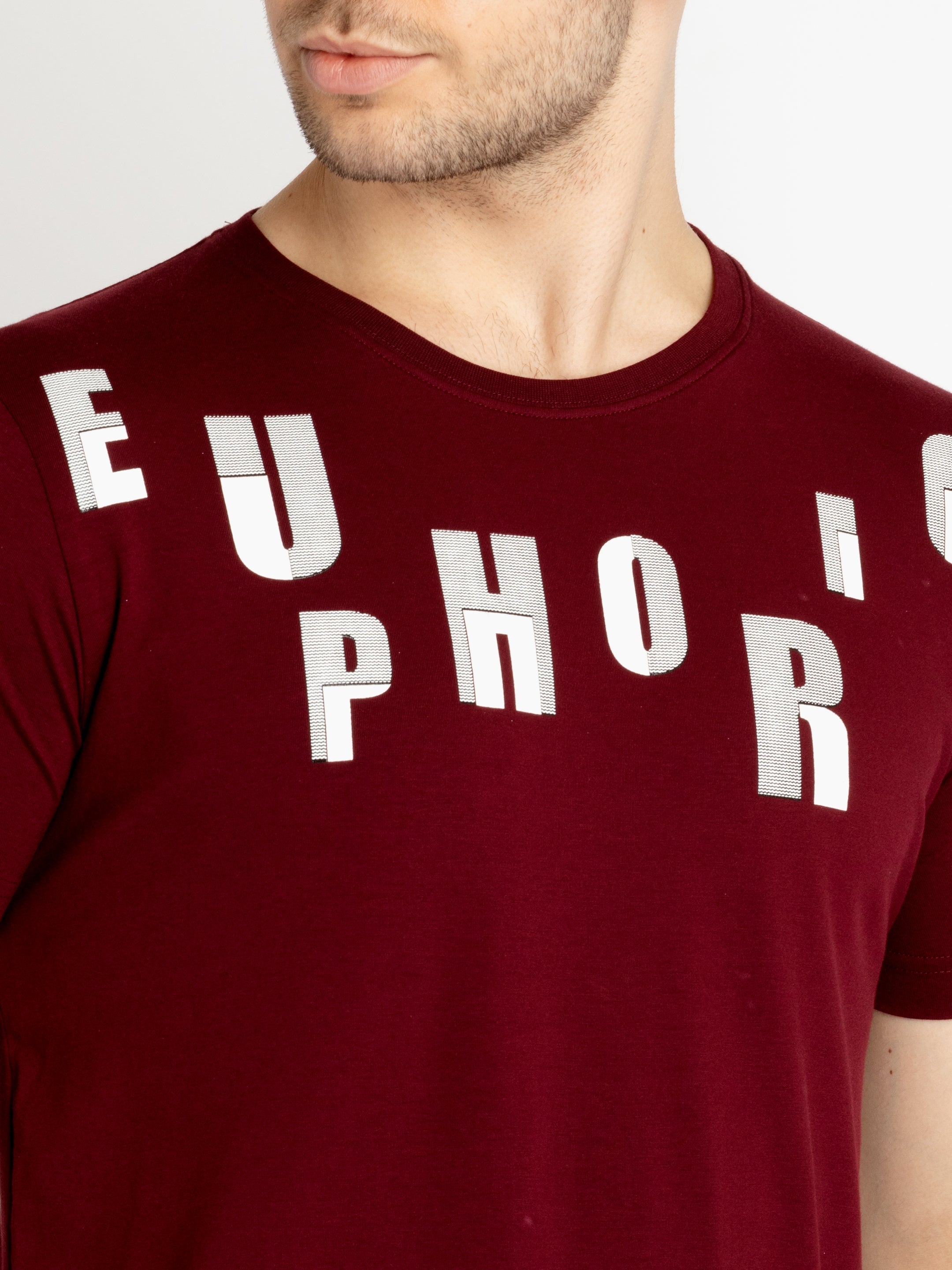 Mens Printed Round Neck T-shirts