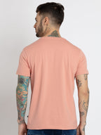 Mens All Over Printed Round Neck T-shirt